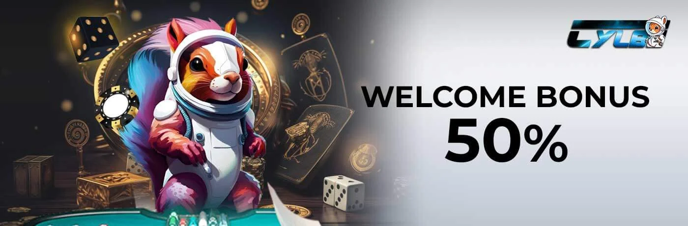 Welcome bonus — 50%